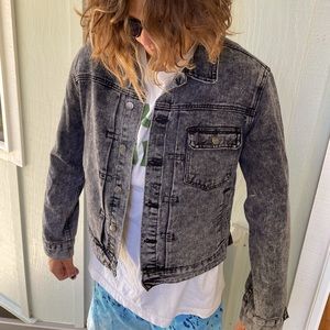 Cotton On Jacket acid black Wash